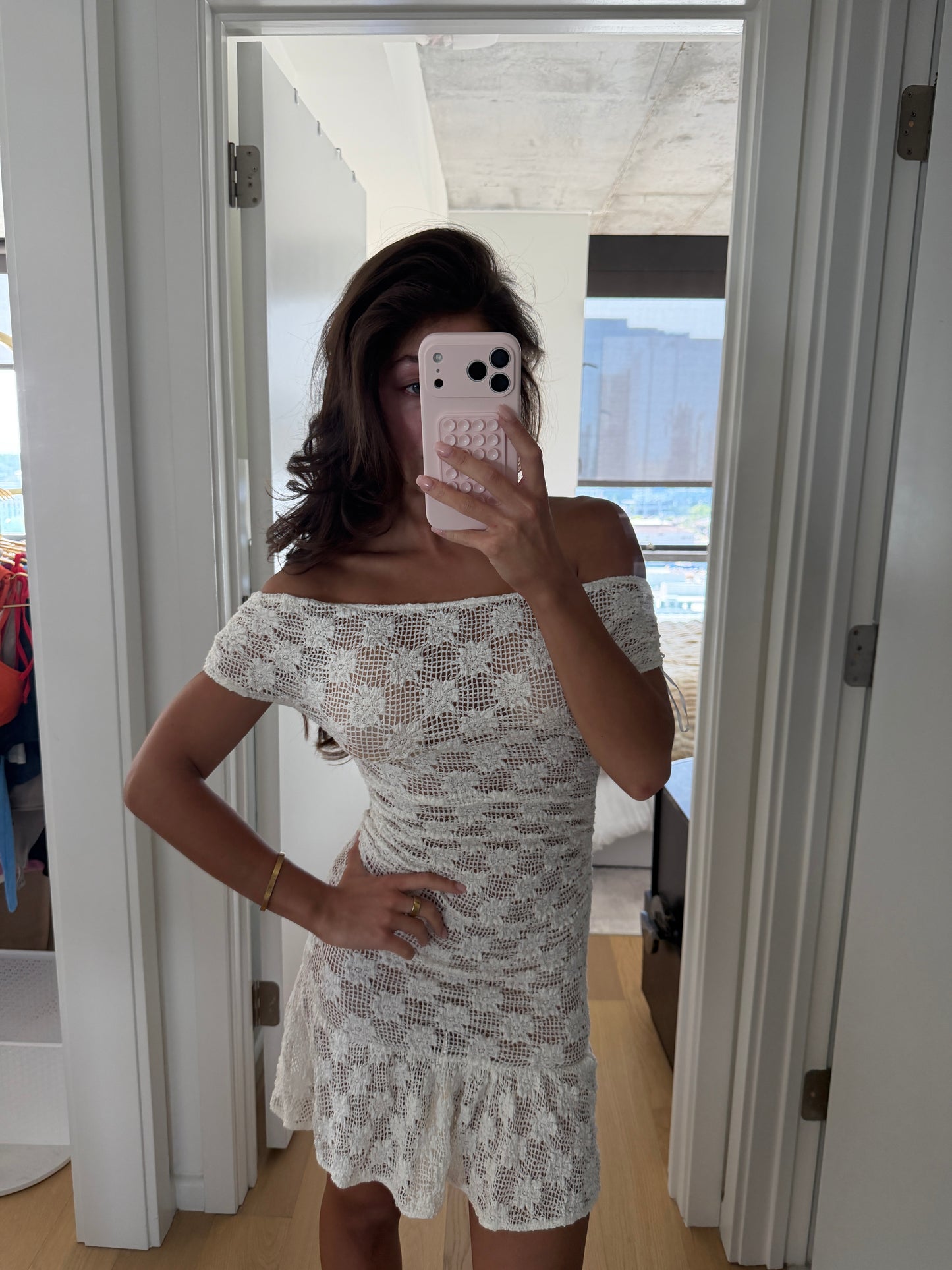 White Mini Cover-Up