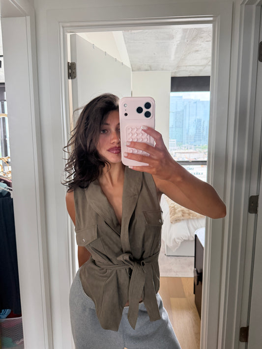 Suede Vest