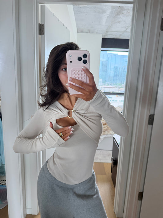 Beige Long Top