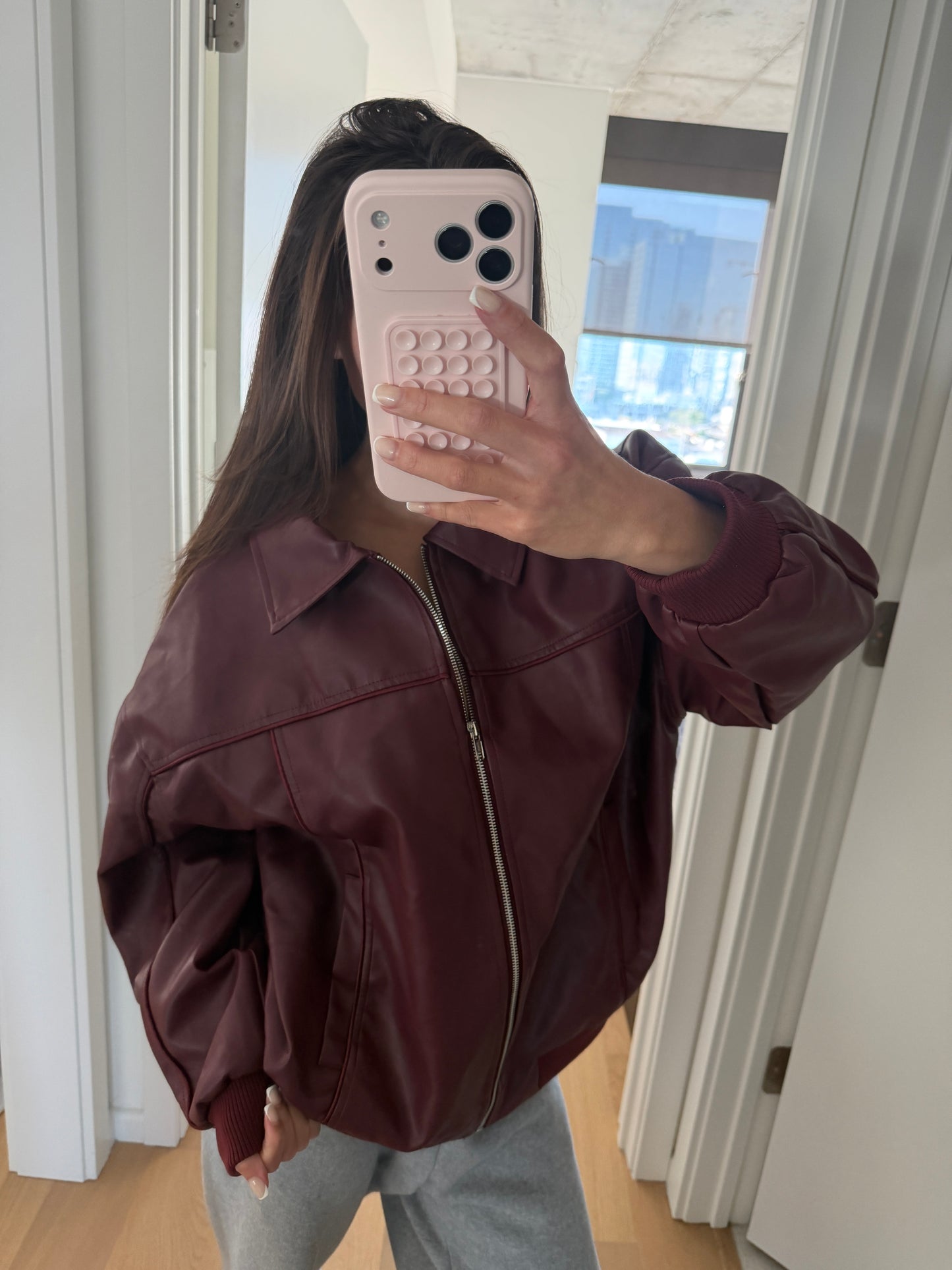 Red Leather jacket