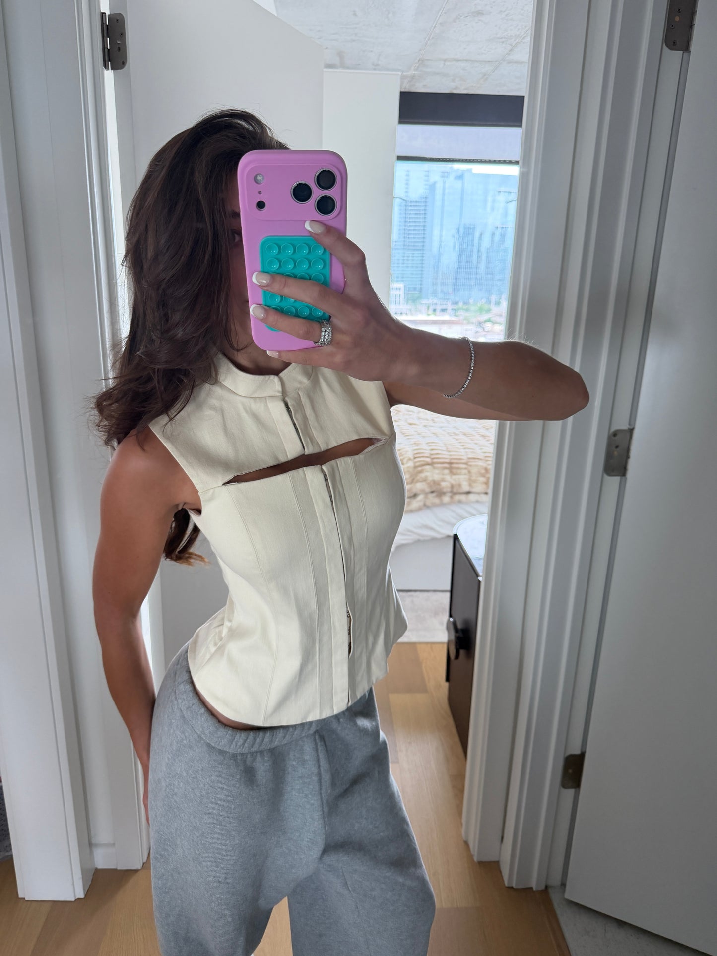 Beige top