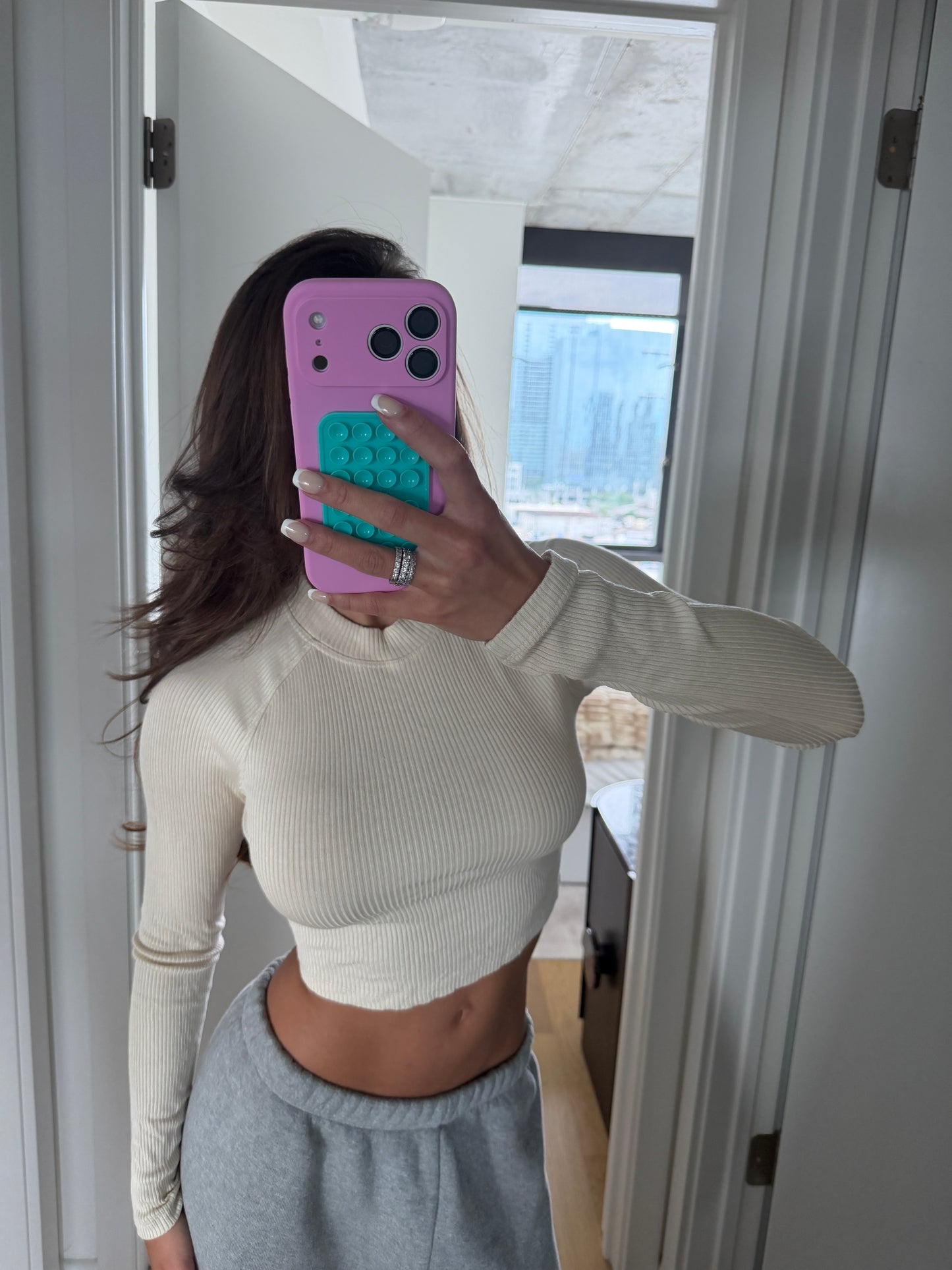 Beige long sleeve