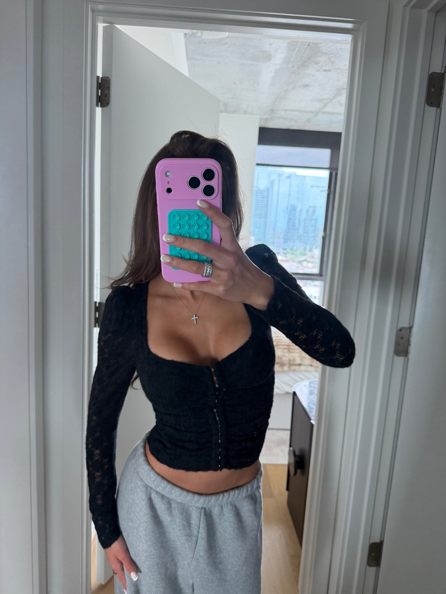 Lace Black Top