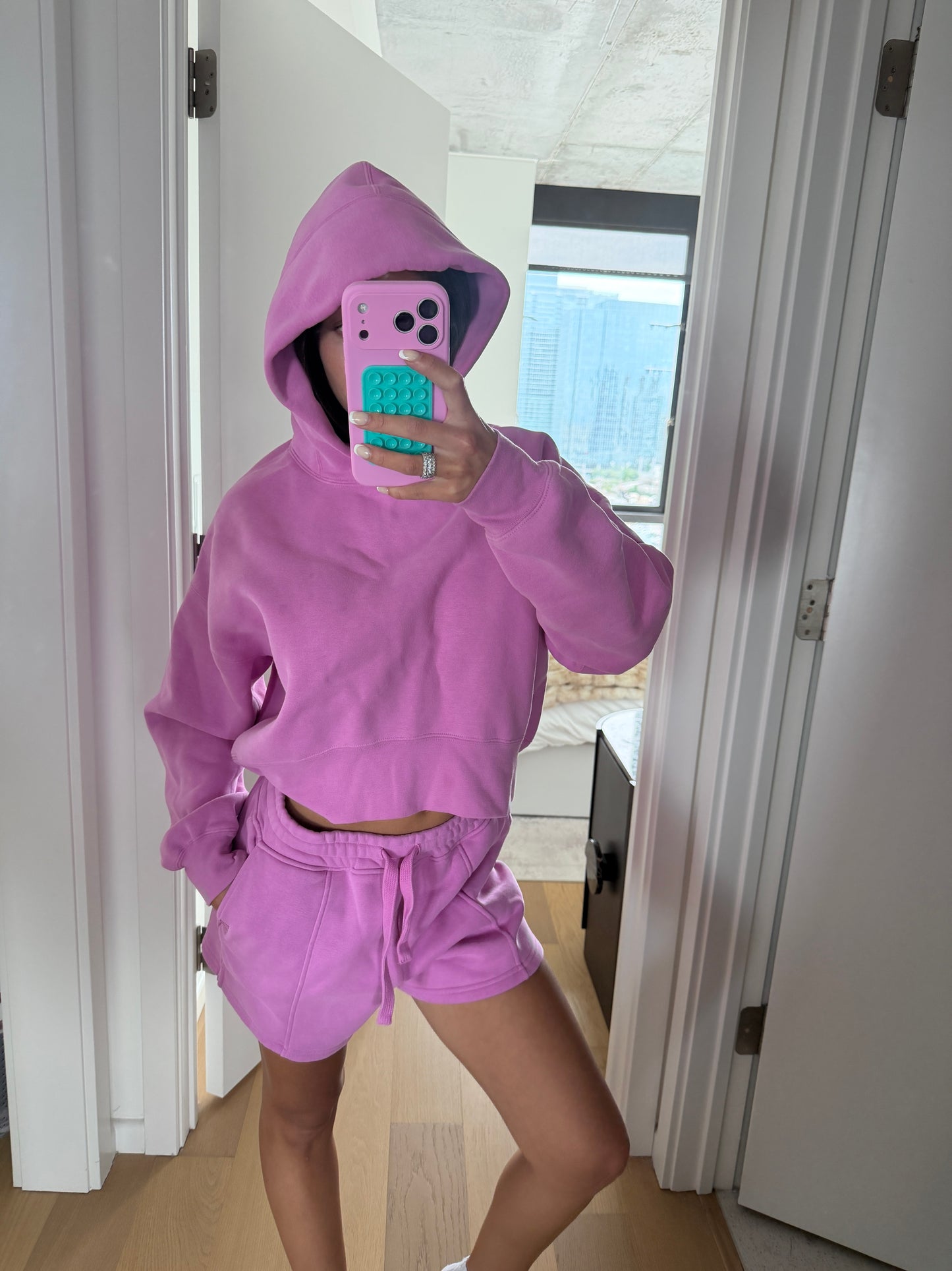 Pink sweat set