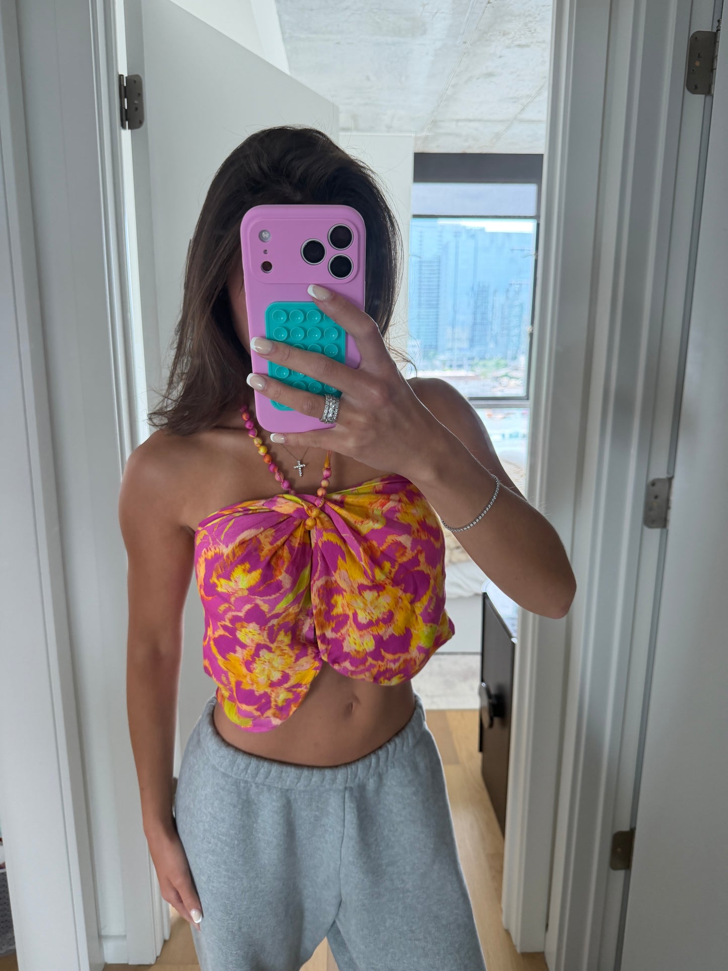 Pink/ Yellow top